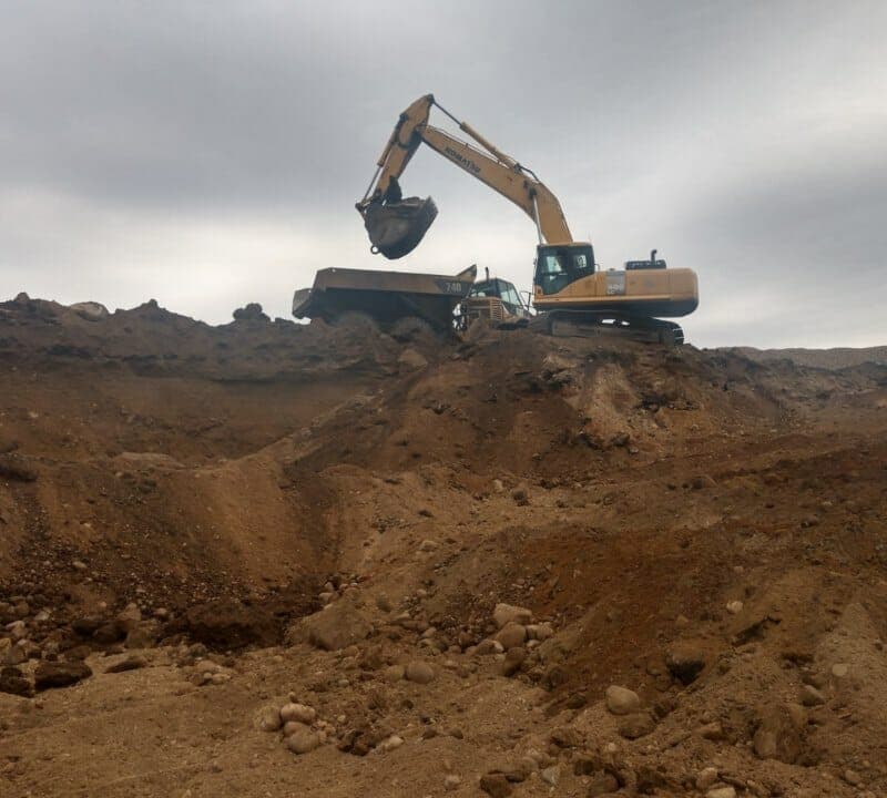 Dumping Dirt on Hill